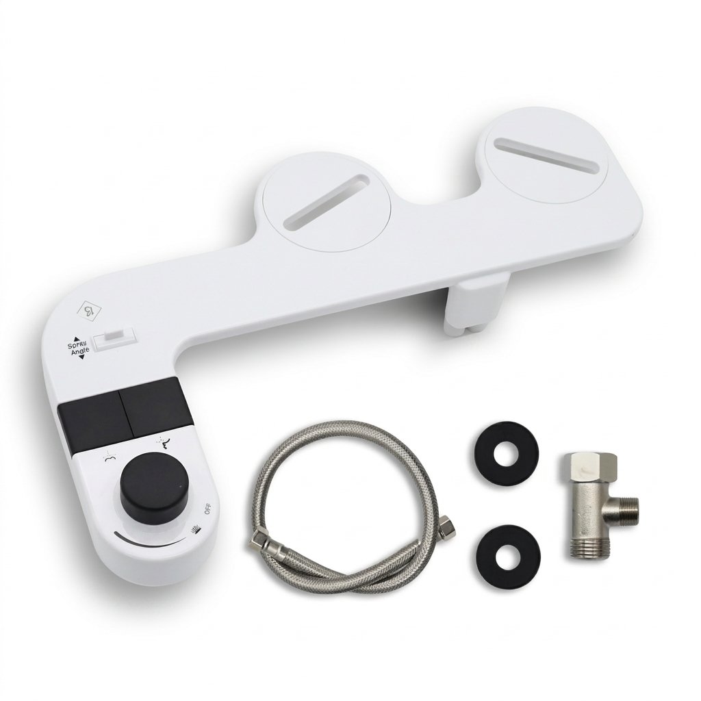 Non-Electric Mechanical Toilet Bidet Attachment